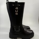 Stivali 4Us Paciotti bambina nero con strass art.24271