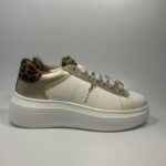 Sneakers donna Ferre bianco con dettaglio maculato e inserti glitter art.420