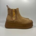 Stivaletto platform Alviero Martini nabuk beige art.1211