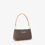 Borsa a spalla Valentino logato marrone modello Regina Re - immagine 3