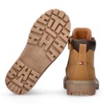 Tronchetto allacciato Tommy Hilfiger ragazzo nabuk ocra art.34125 - immagine 5