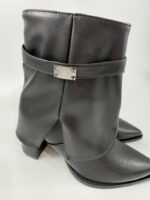 Stivaletto Julien con tacco e risvolto nero art.372 - immagine 4