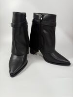 Stivaletto Julien con tacco e risvolto nero art.372 - immagine 5