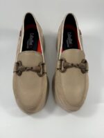 Mocassino con zeppa Callaghan nabuk beige art.61606 - immagine 4