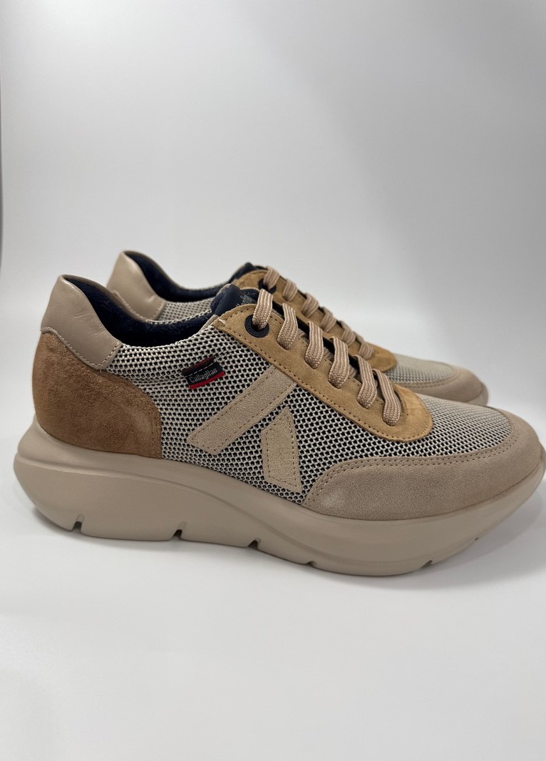 FL26--_17 Sneakers Callaghan Algoritmo scamosciato beige art.61203 - immagine 1
