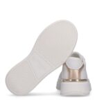Sneakers Tommy Hilfiger donna bianco con inserti oro art.33985 - immagine 4