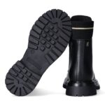 Anfibio Tommy Hilfiger nero con tessuto maglia art.34018 - immagine 5