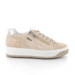 Sneakers con zip laterale Igi&Co scamosciato beige art.1144322