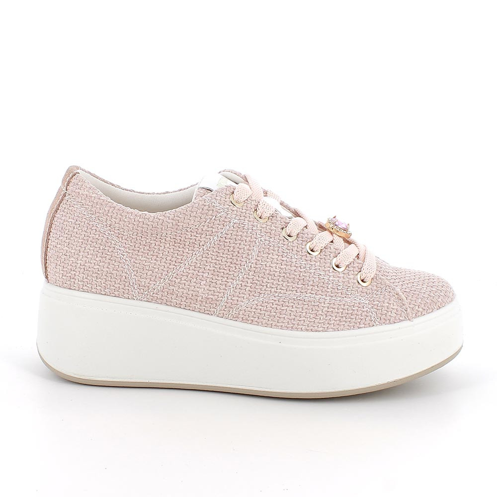 202611146822_2_766c Sneakers platform donna Igi&Co tessuto rosa art.1146822 - immagine 1
