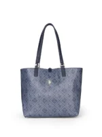 Borsa shopper reversibile U.S Polo Assn. blu art.BEUM08707WVP - immagine 3