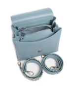 Borsa a spalla grande con pattina Valentino polvere modello AlexiaVBS5A803 - immagine 4