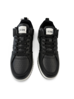 Sneakers Icon uomo nero/bianco art.05618 - immagine 4