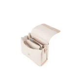 Borsa a spalla piccola Valentino con pattina ecrù modello Alexia VBS5A806 - immagine 5
