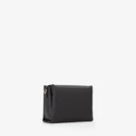 Borsa a spalla piccola Valentino con pattina nera modello Alexia VBS5A806 - immagine 4