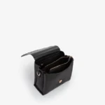 Borsa a spalla piccola Valentino con pattina nera modello Alexia VBS5A806 - immagine 5