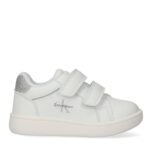 Sneakers Calvin Klein bimba bianco/microglitter argento art.83207