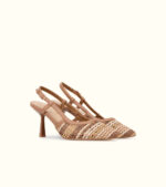 Slingback Keys intrecciata cuoio art.12060 - immagine 3
