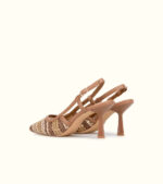 Slingback Keys intrecciata cuoio art.12060 - immagine 4