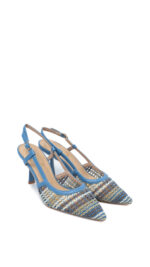 Slingback Keys intrecciata celeste art.12060 - immagine 3