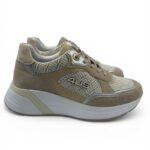 Sneakers 4US Paciotti camoscio beige art.4bx173