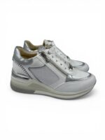 Sneakers Keys bianco/argento art.11812