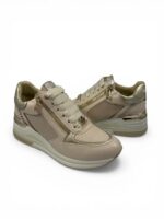 Sneakers Keys crema/platino art.11812 - immagine 4