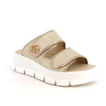 Sandali platform doppio velcro Igi&Co beige/platino art.1160100 - immagine 3