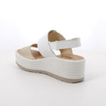 Sandali con zeppa Igi&Co platino/bianco art.1164522 - immagine 4