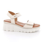 Sandali con zeppa Igi&Co nappa burro con doppio velcro art.1189522