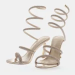 Sandali Kharisma schiava con strass platino art.2582 - immagine 3