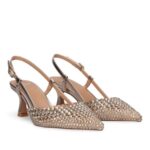 Slingback Exè platino con strass luminosi art.Alisa 410 - immagine 3