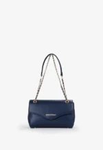 Borsa a spalla con pattina Valentino blu modello Nox Re