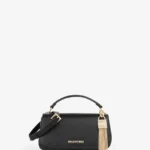 Borsa a mano con pattina Valentino nera grande modello Iride