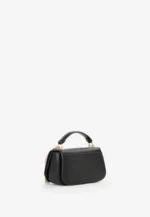 Borsa a mano con pattina Valentino nera grande modello Iride - immagine 4