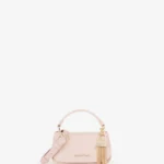 Borsa a mano con pattina Valentino rosa modello Iride