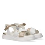 Sandali Tommy Hilfiger bambina bianco/oro art.34290 - immagine 3