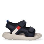 Sandali Tommy Hilfiger blu con doppio velcro art.34386