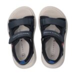 Sandali Tommy Hilfiger blu con doppio velcro art.34386 - immagine 4